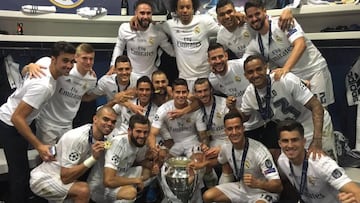 Real Madrid celebrate Champions League in San Siro