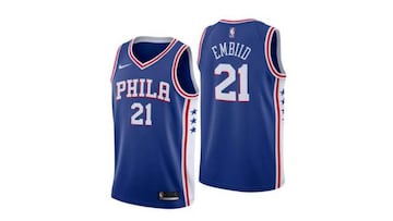 Embiid es presente y futuro de la NBA y esta camiseta es ideal para mostrar el gusto por él