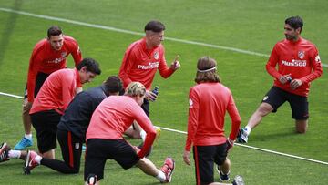 Entrenamiento del Atlético de Madrid