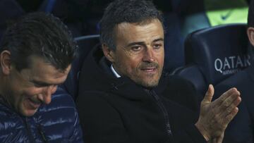 El Camp Nou dedicó cánticos
de apoyo a Luis Enrique