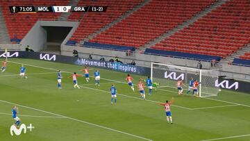 El gol de Soldado que le valió al Granada para meterse en cuartos