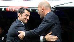 Ernesto Valverde and Zinedine Zidane. 