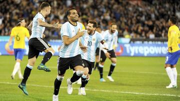 Sampaoli logra un debut triunfal con Argentina ante Brasil