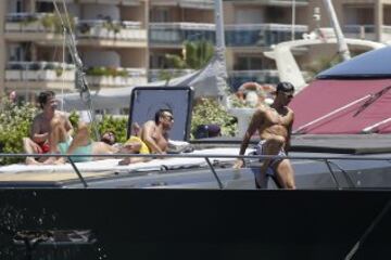 Cristiano Ronaldo disfruta de sus vacaciones en Ibiza