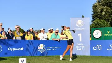 Roc¨ªo Tejedo, en la Ryder Cup J¨²nior.