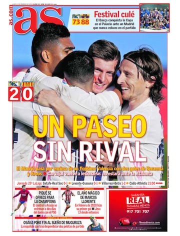 Las portadas de AS de febrero