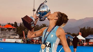 Agustina se consagró campeona de América 2022 junto a Las Leonas.