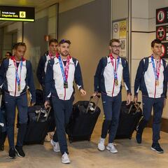 Los medallistas de Glasgow ya están en España