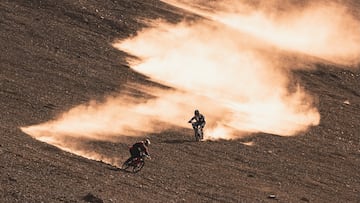 Brage Vestavik and Kade Edwards during Anytime production in Chile on January 17, 2024.