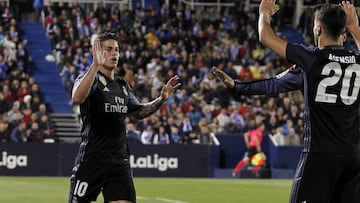 Real Madrid put James in the Champions League shop window