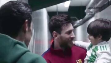 El gran gesto de Messi con el hijo otro futbolista