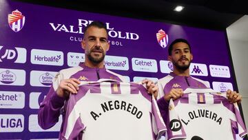 08/02/24 
PRESENTACION COMO NUEVO JUGADOR 
REAL VALLADOLID 
LUCAS OLIVERA ALVARO NEGREDO 