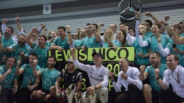 Hamilton está viviendo como puede el hecho de que esta sea la racha de Rosberg.