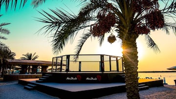 Imagen de uno de los octágonos de la UFC Fight Island.