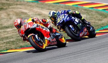 Marc Márquez y Valentino Rossi