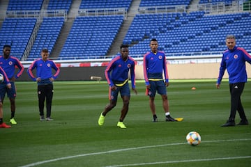 La Selección Colombia realizó el reconocimiento del Nissan Stadium, escenario en el que enfrentará a Japón este viernes a partir de las 5:20 a.m. (hora colombiana).