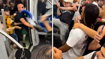 La terrible batalla en el metro entre ultras del PSG e Inter