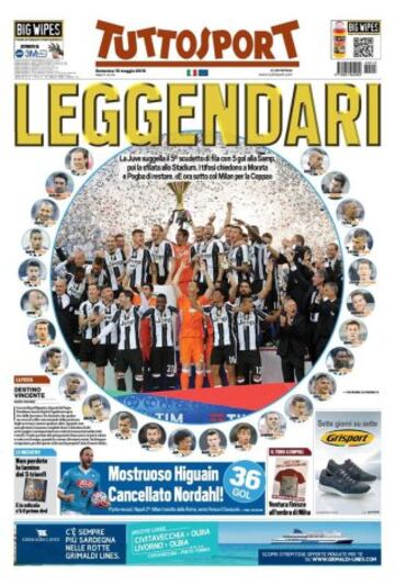 Portadas de la prensa mundial