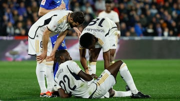 Rüdiger y Tchouameni, del Real Madrid.