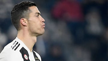 El jugador portugués de la Juventus, Cristiano Ronaldo, durante un partido.