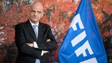 Infantino, en una comparecencia como presidente de la FIFA.