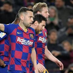 Jordi Alba y su desplante al Camp Nou: "No me gusta que nos piten en el minuto 15"