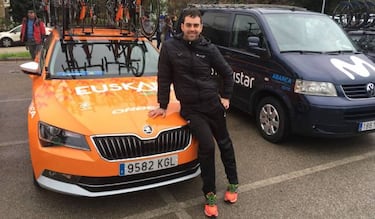 "Es bonito volver a ver el naranja del Euskadi en el pelotón"