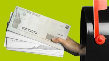 Cheque de estímulo vía Getty Images