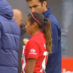 Secuencia de la lesión de Leicy Santos antes de Selección