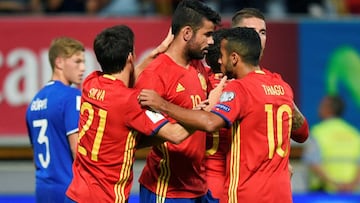 1x1 de la Roja: Costa se entona al ritmo canario de Silva y Vitolo