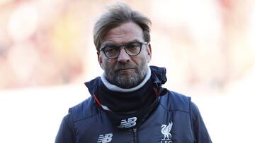 Liverpool manager Juergen Klopp before the match