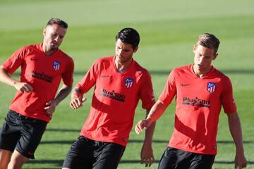 Saúl, Morata and Marcos Llorente