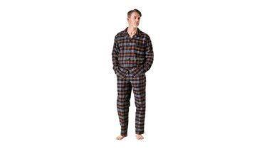 El pijama de invierno para hombre con tejido de franela cálida y suave