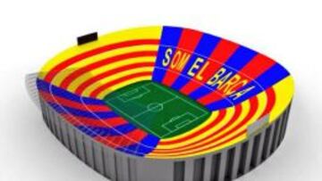 "Som el Barça" lucirá el sábado en un mosaico en el Camp Nou