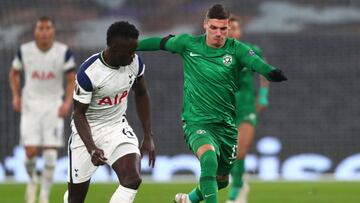 Davinson Sánchez estuvo presente en la victoria 4-0 del Tottenham al Ludogorets. El equipo inglés comparte el liderato del grupo J con Antwerp