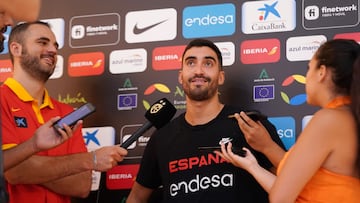 Jaime Fernández, después del entrenamiento.