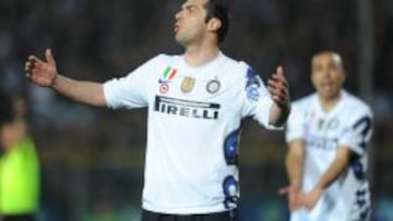 Pandev durante un partido con el Inter de Mil&aacute;n. 