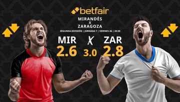 CD Mirandés vs. Real Zaragoza: horario, dónde ver, pronósticos y clasificación