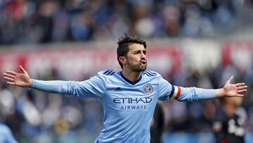 Villa celebra uno de los goles que marcó al DC United.