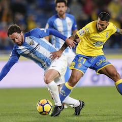 Resumen y gol de Las Palmas-Málaga de la Liga Santander