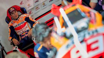 Marc Marquez (93) of Spain and Repsol Honda Team Honda during the Grande Premio TISSOT de Portugal at Autodromo do Algarve on March 24, 2023 in Lagoa, Algarve, Portugal. (Photo by Jose Breton/Pics Action/NurPhoto via Getty Images)