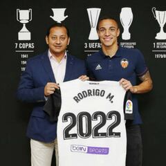 El Valencia renueva a Rodrigo Moreno hasta el año 2022