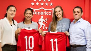 Nicole Regnier y Catalina Usme firman con el América de Cali.