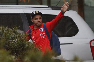 La llegada de la Roja tras el subcampeonato en Rusia