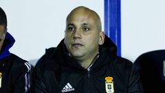 ALCORCON, SPAIN - DECEMBER 06: Javier Rozada, head coach of Real Oviedo during Liga SmartBank football match,  played between Alcorcon and Real Oviedo at Santo Domingo stadium  on December 06, 2019 in Alcorcon, Madrid, Spain.
 
 
 06/12/2019 ONLY FOR USE 