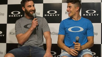 Dani Rovira junto a Marc M&aacute;rquez.