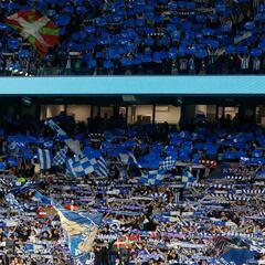 Casi 2.500 aficionados txuri-urdin en Milán