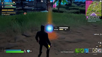 Este es el aspecto que tiene el arma mítica Kamehameha en el suelo