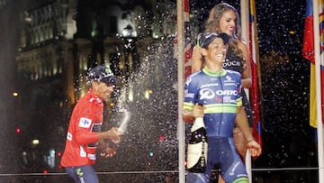 Recuerdos del podio de Colombia en 2016. Nairo gan&oacute; y Esteban Chaves fue tercero.