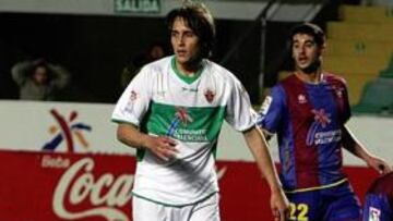 <b>SIN SUERTE. </b>Trejo lamenta una ocasión fallada ante el Levante, el pasado viernes.